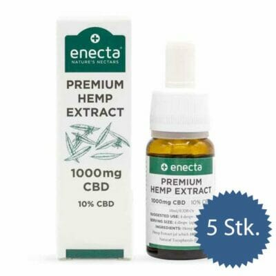 5 x Enecta  Premium Hemp Extract CBD Öl 10% - 10 ml